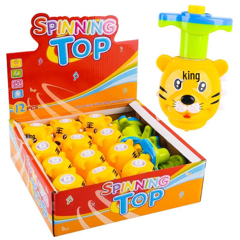 Children's Light-Up Musical Rotating Top Toy for Boys and Girls
