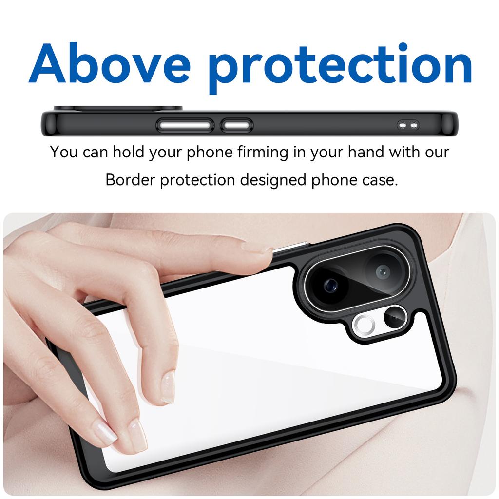 For Vivo S30 5G/V60 5G Case TPU+Acrylic Protective Clear Phone Cover