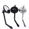 Broad View Retro Style Motorcycle Rearview Mirrors with Easy Installation and Broad View for Safe Commuting Easy Mounting