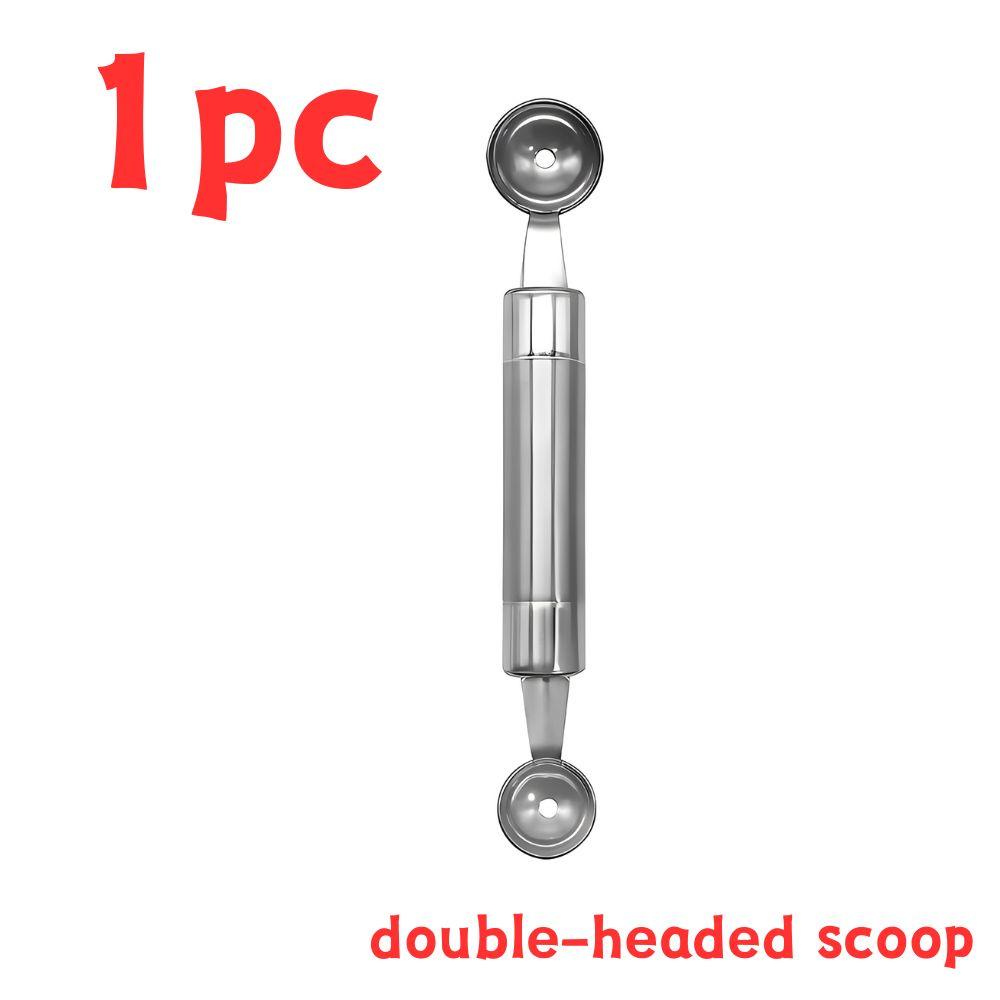 1pc Double Headed Fruit Carving Spoon DIY Salads Desserts Ripple Decoration Watermelon Melon Remove The Seeds Ball Digger YMY