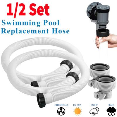 1.5in Diameter Pool Filter Pump Hose with Hose Adapters Pool Sand Filter Pump Hose for Intex Pool Sand Filter Pumps