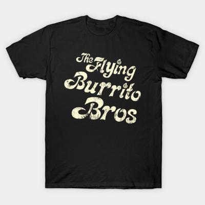 Asian Size Cotton Unisex Tshirt Print T-shirt The Flying Burrito Brothers T-shirt No-Cut Print Regular Fit