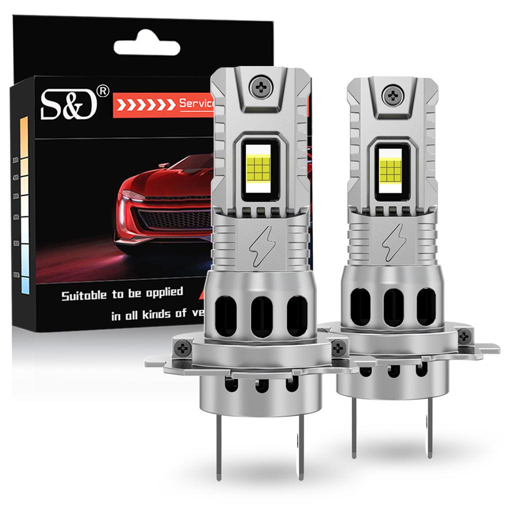 

2 шт. Canbus H4 H11 LED H7 Лампы для фар 9005 HB3 9006 HB4 Ближний/дальний свет 30000 лм Автомобильные диодные лампы Turbo Auto 18-ядерные CSP Фары Plug&Play 6500K Белый H7