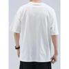 European Sizes Men's White Cotton T-Shirt with Purple Drip Print & DRIP Text - Casual Streetwear Short Sleeve Tee