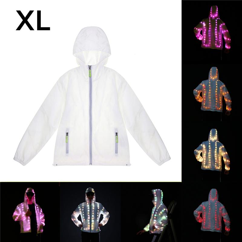 waterproof led glowing jacket