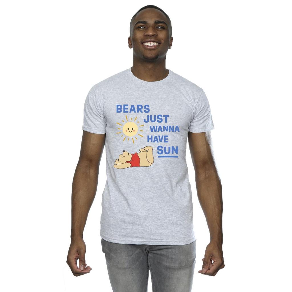 Disney Camiseta para Hombre Winnie The Pooh Bears Just Wanna Have Sun