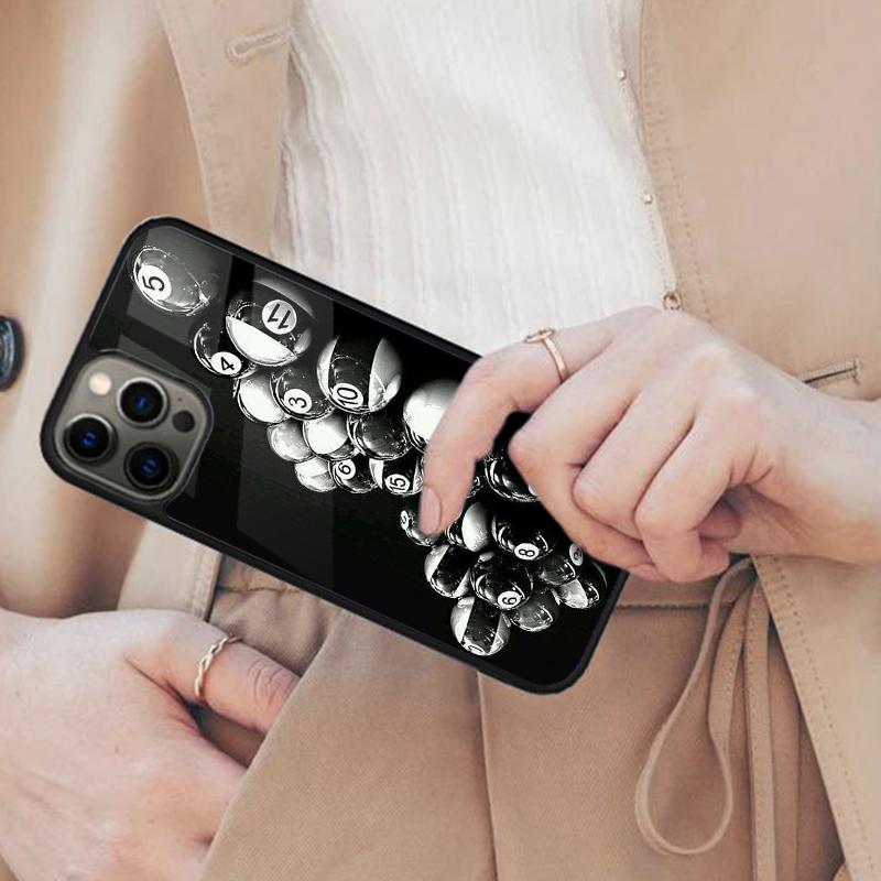 Billiards Snooker Sports Magnetic Phone Case For APPLE iPhone 17 Air 16 14 13 12 Pro Max 15 Plus Wireless Charge MagSafe Cover
