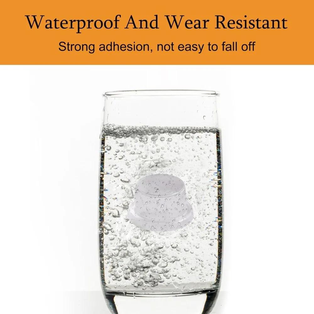 Transparent silicone door stop, door suction, door resistance, and rear anti-collision pad without perforation