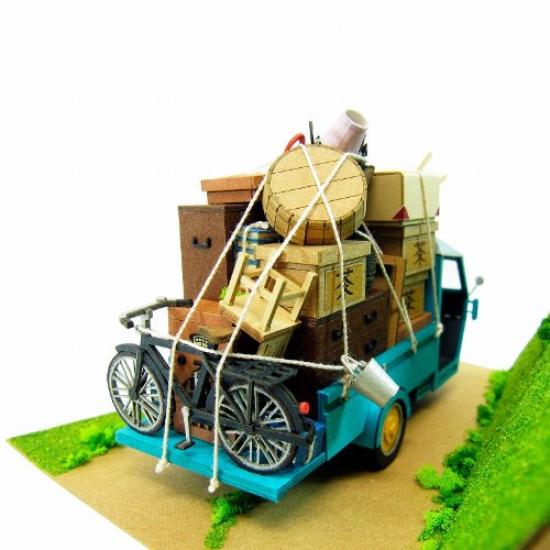 Sankei Miniature Art Kit Studio Ghibli My Neighbor The Kusakabe Family Moving Scale Paper Series Totoro House, 1/48 Craft, MK07-14