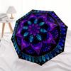 1pc Mandala Art Automatic Umbrella - 8-Rib Foldable Design, Outdoor Adventures, and Family Celebrations yy250829062