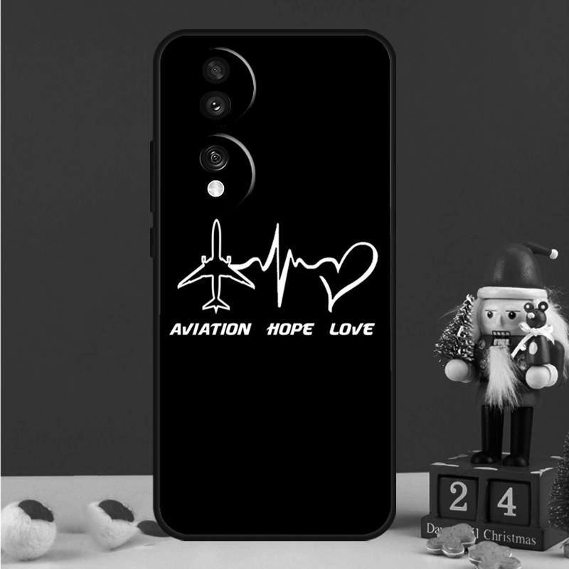 aircraft Airplane fly travel Case For Honor Magic 8 5 6 7 Pro Honor Win RT 50 70 90 200 400 Lite X8c X9b X9c X9a X9d Cover