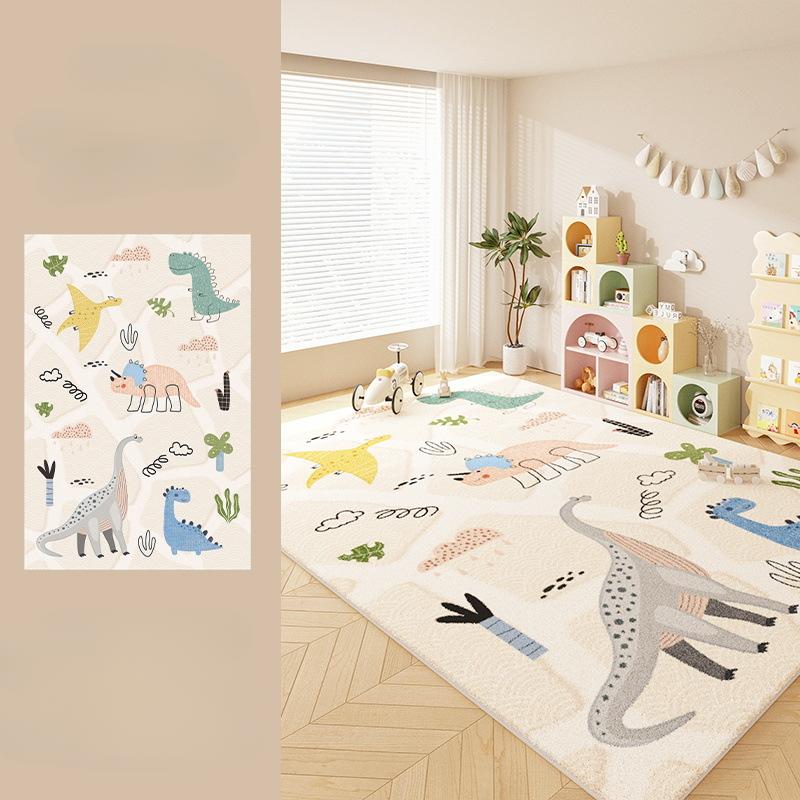 Cartoon Style Rugs for Bedroom Thickend Plush Children's Floor Mat Large Area Living Room Decoration Carpet Home Fluffy Soft Rug