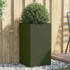 VidaXL Jardinière, Flower Box, Plant Pot, Flower Box, Raised Garden Planter for Patio Terrace, Olive Green 841580