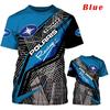 New Hot Selling 3D Polaris Logo Racing T-shirt Cool Printed Neutral Racing Team Men's T-shirt