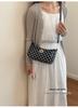Women's 2026 Spring/Summer Retro Polka Dot Large Capacity Crossbody Shoulder Bag