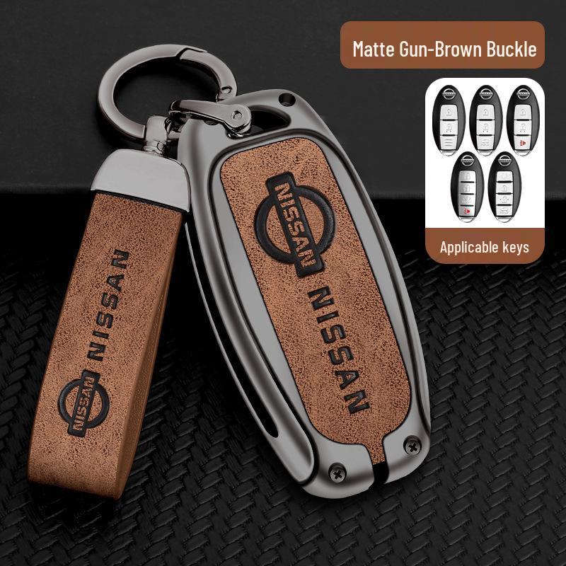 Nissan Schlüsseletui für Sylphy, Qashqai, X-Trail, Teana, N7, Tiida - Vollabdeckung