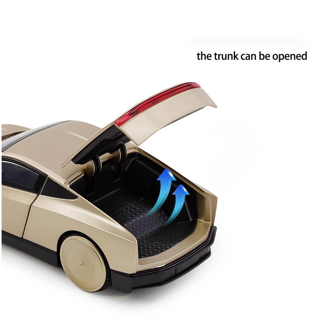 1/32 Tesla Cybercab Robotaxi Fahrerloses Taxi Legierung Metall Druckguss Modellauto Zuhause Trendige Spielzeuge Ornamente Ausstellungsstücke Sammlungen Dekorationen