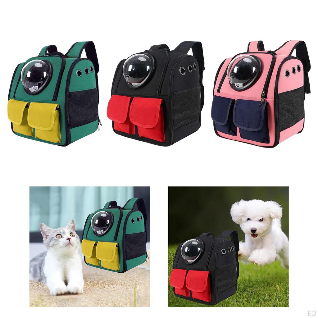 Cat Carrier Backpack Small Dog Space Capsule Knapsack Pet Travel Waterproof Breathable