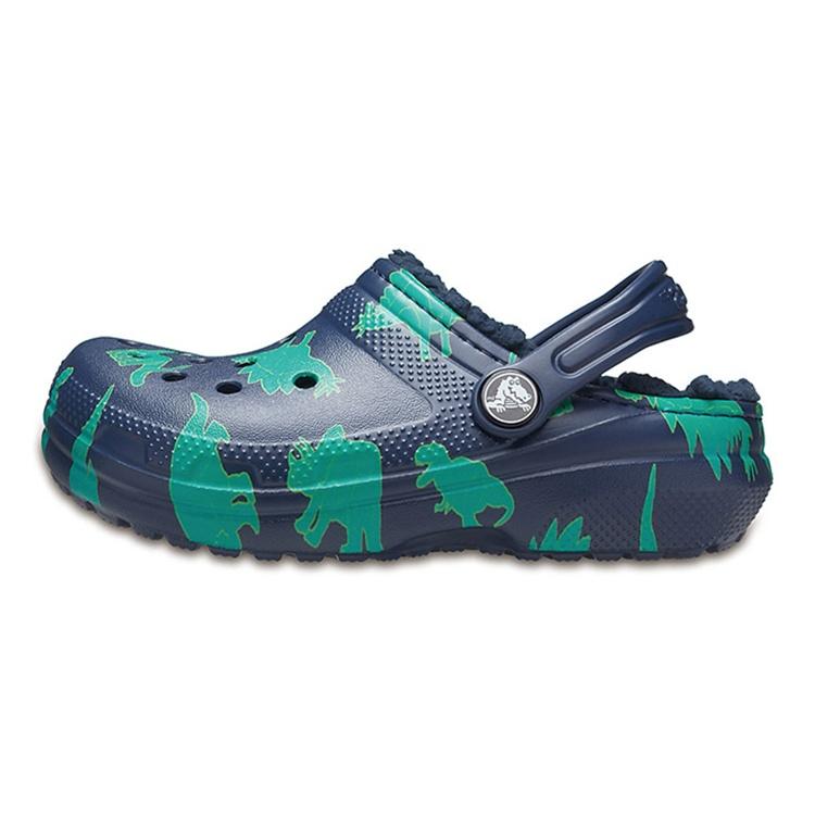 (GS) Crocs Baya Graphic Clogs Blue Green Kids 204817-41D EU 27-28