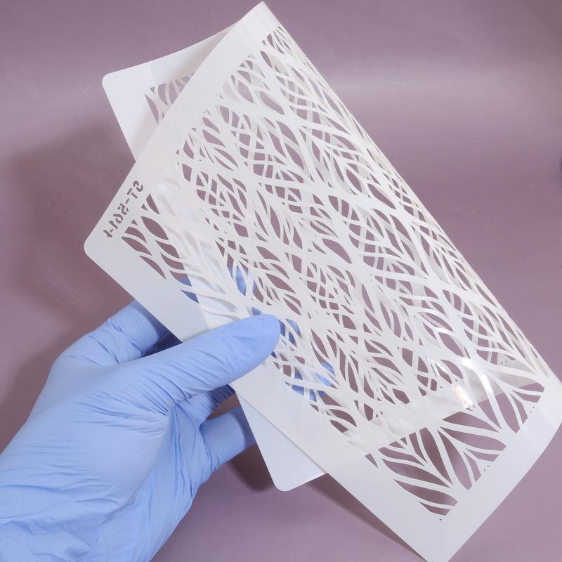 Cake Printing Template, Hollow Plastic Spray Pattern Mold, DIY Powder Sieve, Baking Decoration, Cake Lace Mounting Tool