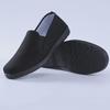 Men's Old Beijing Cloth Shoes - Soft Sole Street Shoes for Middle-Aged and Elderly, Black Slip-On