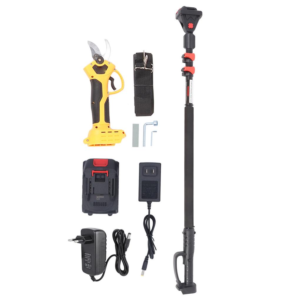 Electric Pruning Shear 30mm Cordless Electric Pruners Shear with 2.5m Extension Pole AC100?240V