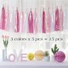Party Unicorn Garland Rainbow Iridescent Tassel Garlands Paper Flower Wedding Decoration Birthday Baby Shower Party Decorations