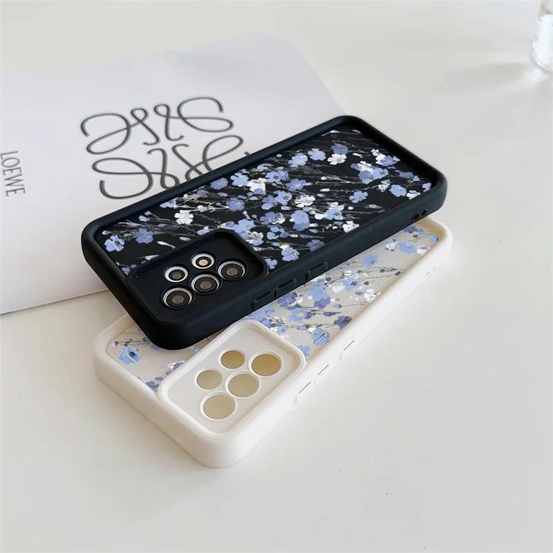 Case For Google Pixel 9 8 7 8A 7A Pro XL 9Pro 7Pro 8Pro 9ProXL Cover Small Flowers Silicone Retro Protection