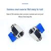 304 Stainless Steel Mini Ball Valve: Male To Female Thread, 4-Point/2-Point Switch.