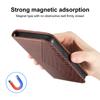 For Samsung Galaxy S25+ Case Calf Texture PU Leather Phone Cover with Wallet
