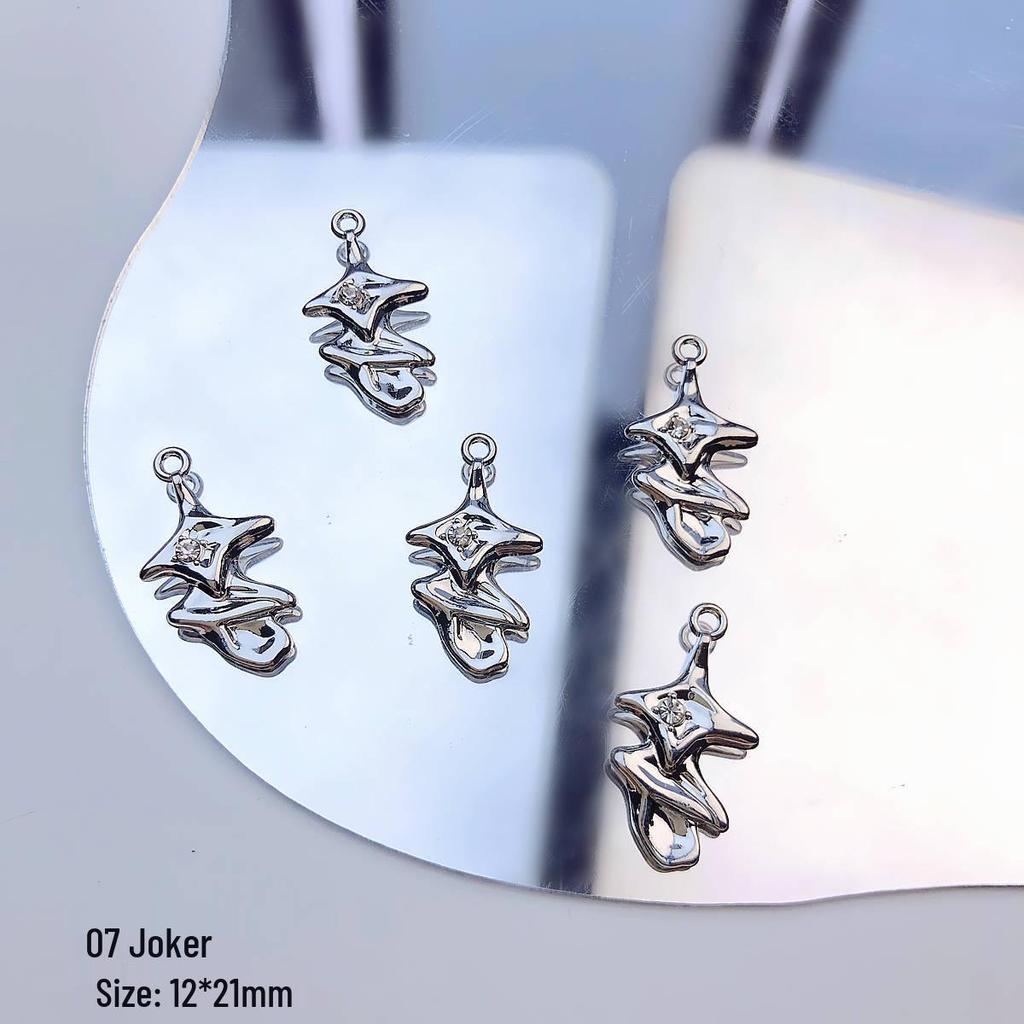 Cherry Moon Alloy Pendant Beaded Necklace & Bracelet DIY Kit