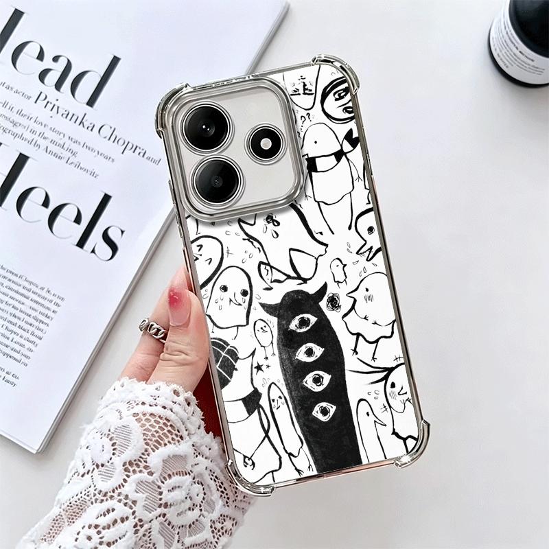 

Oyasumi Punpun Anime Soft Phone Case For Xiaomi Redmi Note 14 15 Pro Plus 13 12 11S 11T 5G 10 9S 9 Plating Anti-Fall Fundas Redmi Note 14 Pro 5G