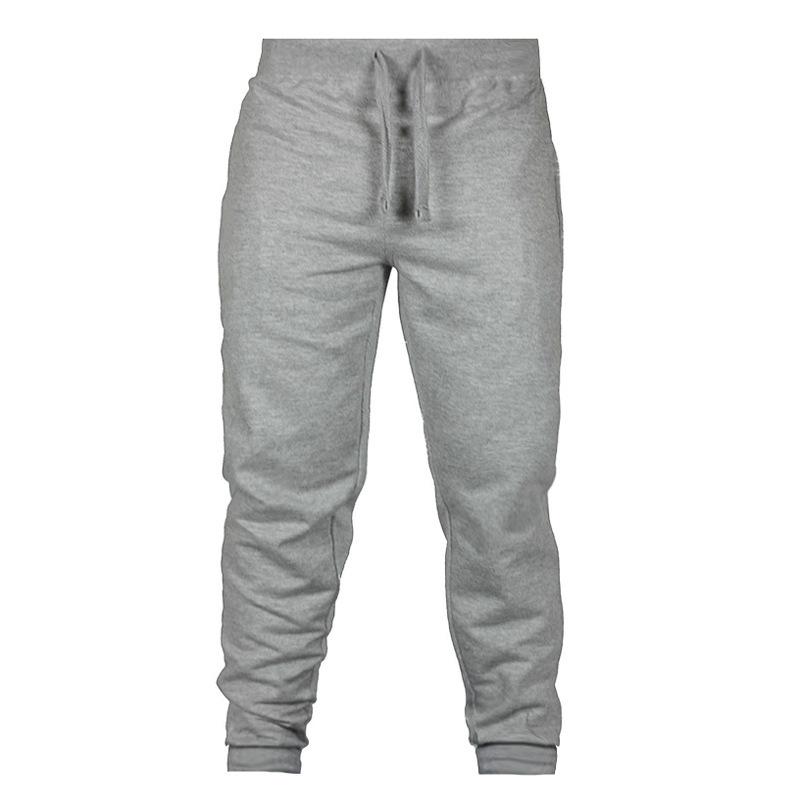 2023 Men's Slim Fit Fleece-Lined Sports Pants - Thickened, Autumn/Winter, Small Leg Design