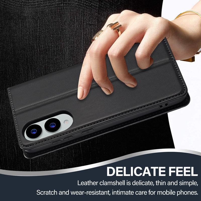 S25 Edge SM-S937B Etui Magnetyczne Dla Samsung Galaxy S25 Edge Etui na dla Etui Samsung S 25 edge SM-S937U Skórzany Pokrowiec na Telefon z Klapką