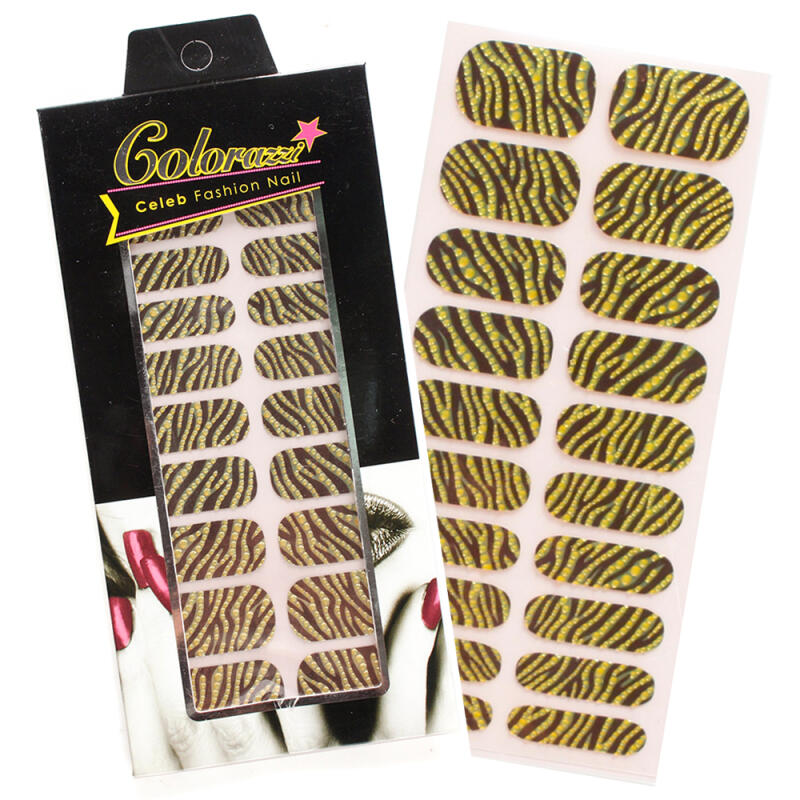 Colorrachi Nail Sticker (Brown Zebra)
