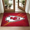Kansas City Chiefs Design Crystal Velvet Rug Soft Decorative Mat for Bedroom Entrance