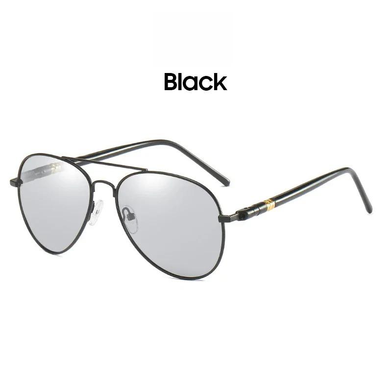Photochromic Sunglasses Men Women Aviation Polarized UV400 Day and Night Vision Driving Sun Glasses Pilot Style Goggles