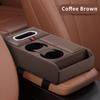 HOMEFISH Car Armrest Heightening Pad Storage Box Tissue Box Cup Holder Luxury Console Pad Multifunctional Interior Organizer