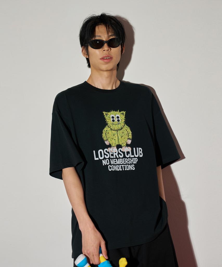 Lujeoseukeulleob Yeti Graphic Short Sleeve T-Shirt Black