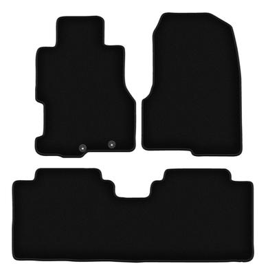 BASIC schwarze Velours-Fußmatten für: Honda Civic VII 5 Türen (2001-2007)