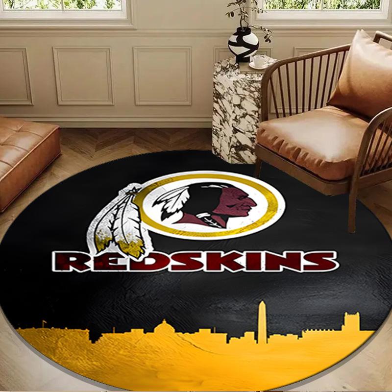 Washington Redskins Round mat, Anti-slip Circle Carpet Chair rug For livingroom,Bedroom, doormat home decor Gift Christmas Gifts