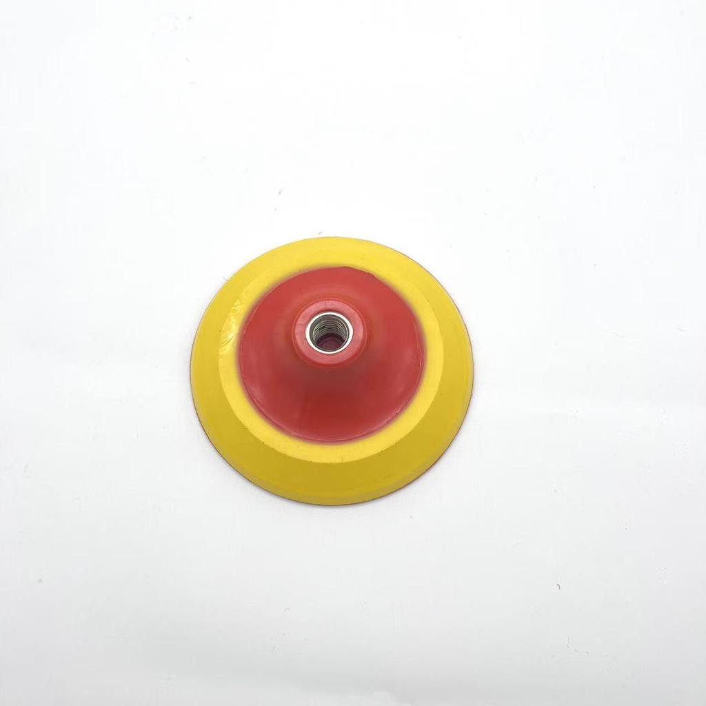 High-Quality 5-Inch DA Polisher: Self-Adhesive Suction Cup, Soft Edge Backing Plate, Hook & Loop Pad with Shock Absorption.