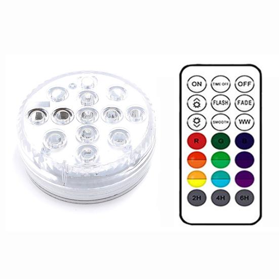 

Водонепроницаемый 13 светодиодных бусин для дайвинга с магнитной присоской и радиочастотным дистанционным управлением белый