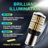 2pcs 1156 BAU15S PY21W 1156 BA15S P21W 1157 BAY15D P21 5W 7443 W21 5W T20 Car LED Bulbs Light 144smd Reverse Turn Signal Light Bulbs 7