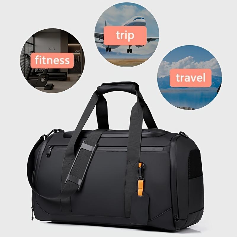 Large Capacity Travel Duffel Bag, Spacious Unisex Overnight Sports Gym Bag with Multiple Compartments, Perfect for Fitness, Outdoor Adventures