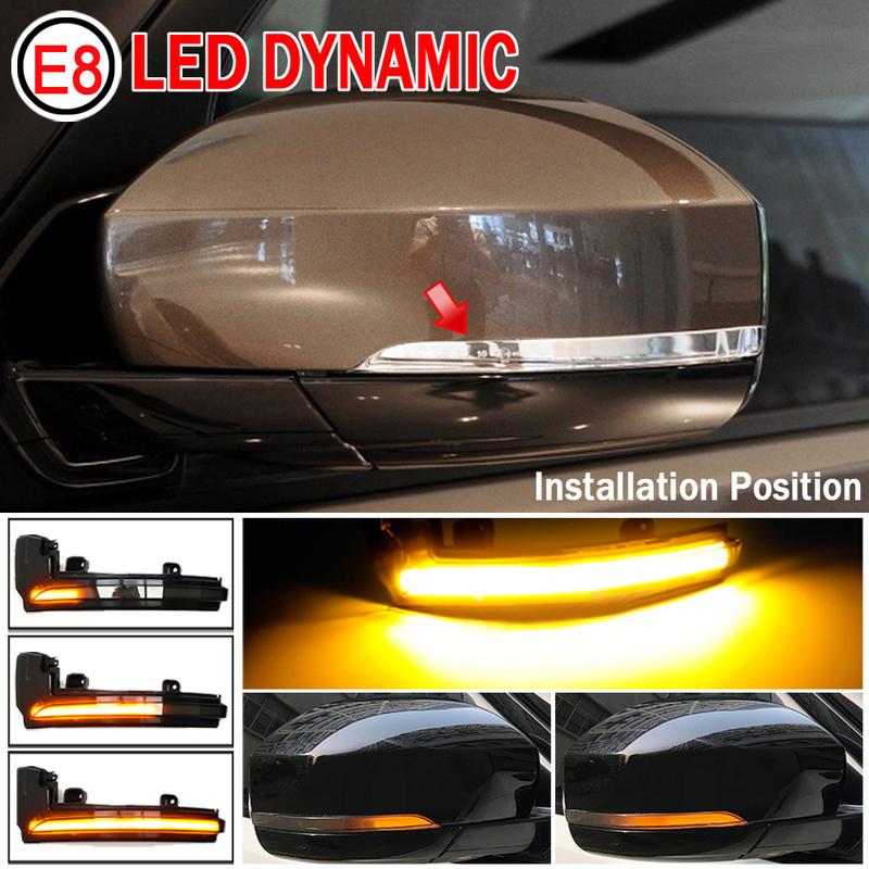 2Pcs For Land Rover Discovery 4 LR4 L462 Range Rover Sport L494 Evoque MK IV L405 Dynamic Turn Signal LED Rear View Mirror Light