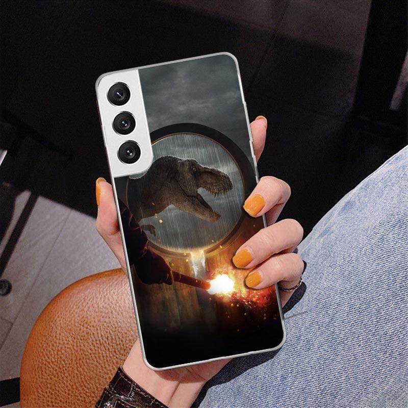 J-Jurassic Park Dinosaur World Phnoe Case for Samsung Galaxy S26 S25 Edge S23 S24 Ultra S22 Plus S21 S20 FE Unique Cover Soft Co
