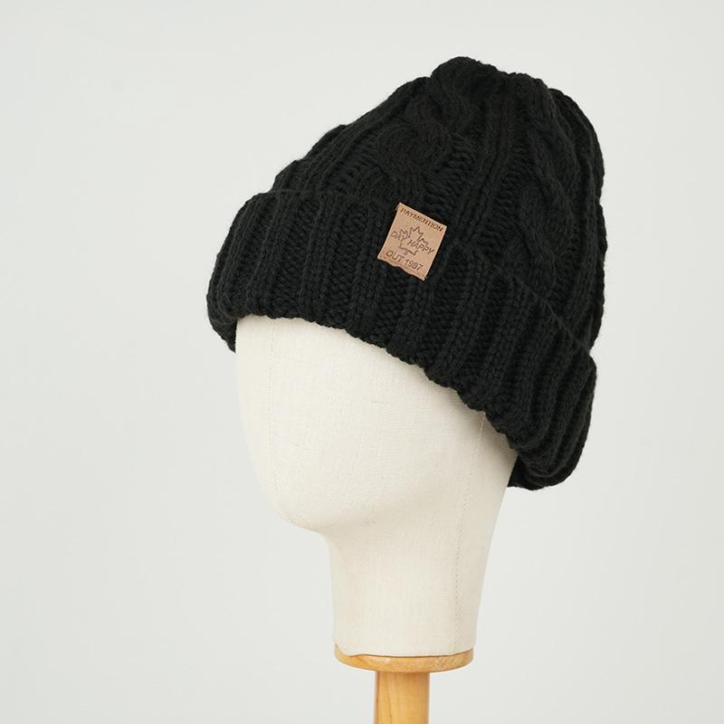 Мужская зимняя толстая бархатная шерстяная шапка — фото 7