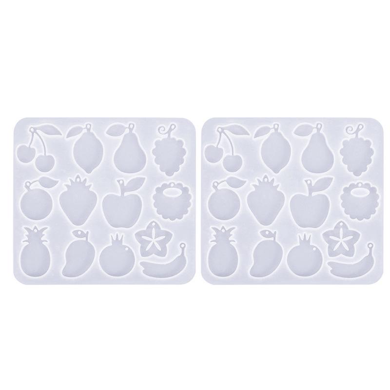 Earring Molds,Fruit Earrings Silicone Molds Resin Jewelry Pendant Molds Crafting Moulds Vegetable Jewelry Making Molds