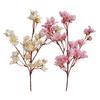 Artificial Peach Blossom Realistic Fake Silk Flower Stem Home Office Wedding Party Faux Flower Table Centerpiece Decoration